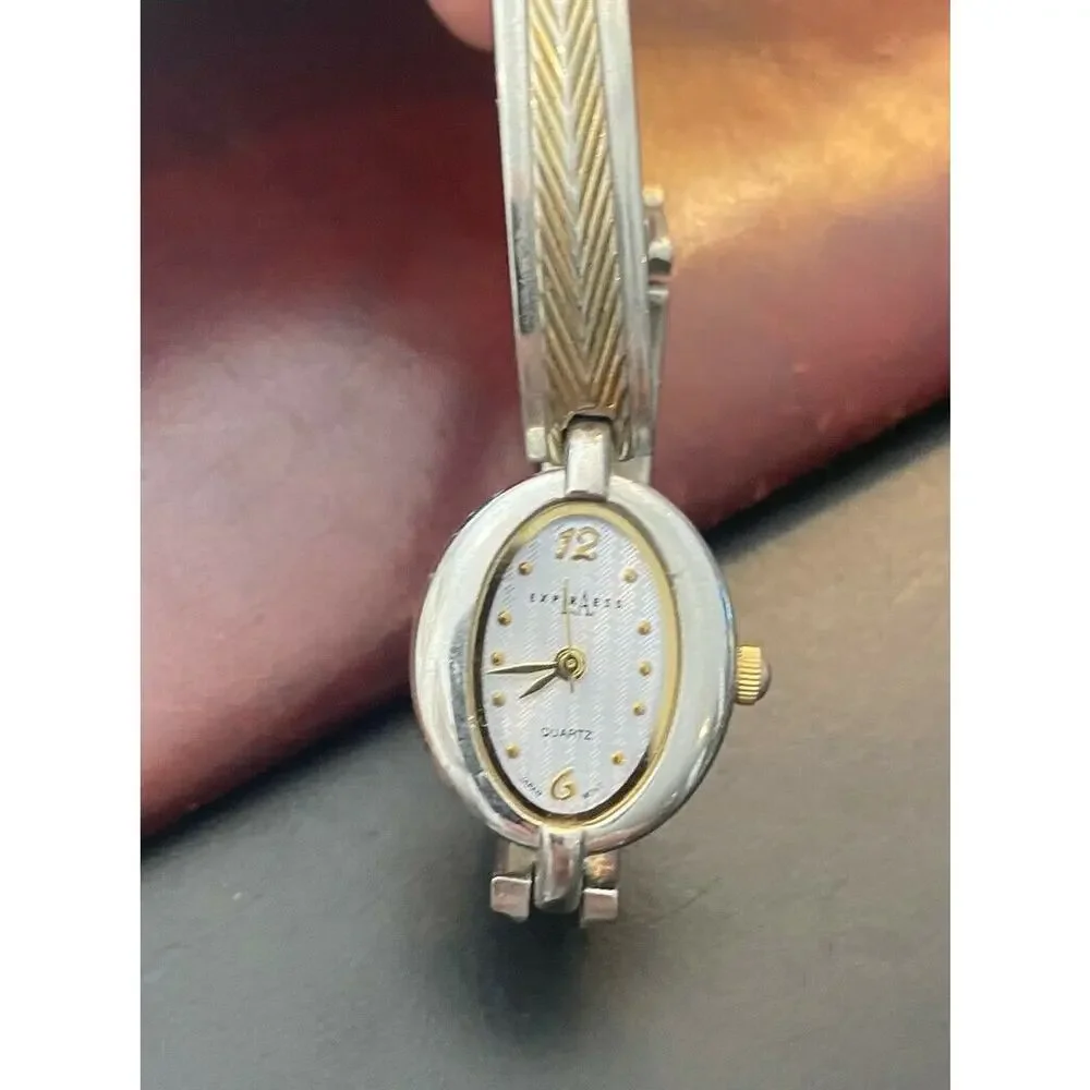 Women's Two Tone LA Express Watch, Bracelet Band